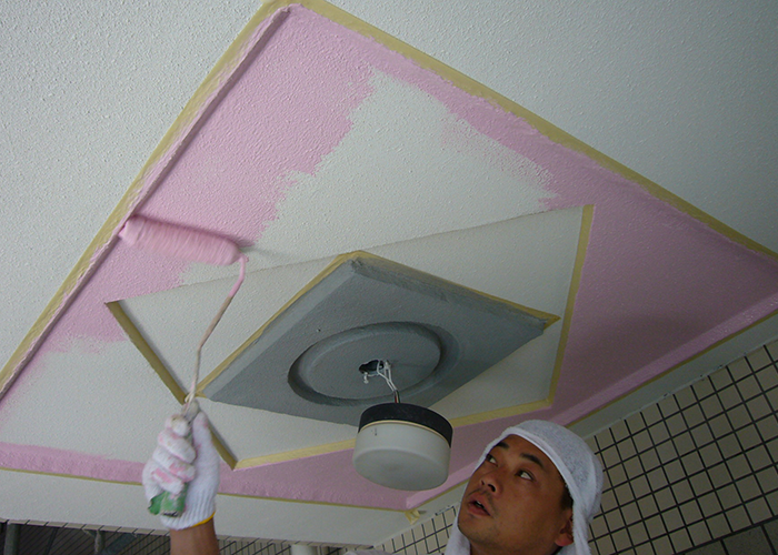 天井の塗装